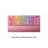 Razer BlackWidow V3 Wired Mechanical Keyboard Green Switch US Layout - Quartz